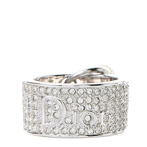 christian dior silver ring